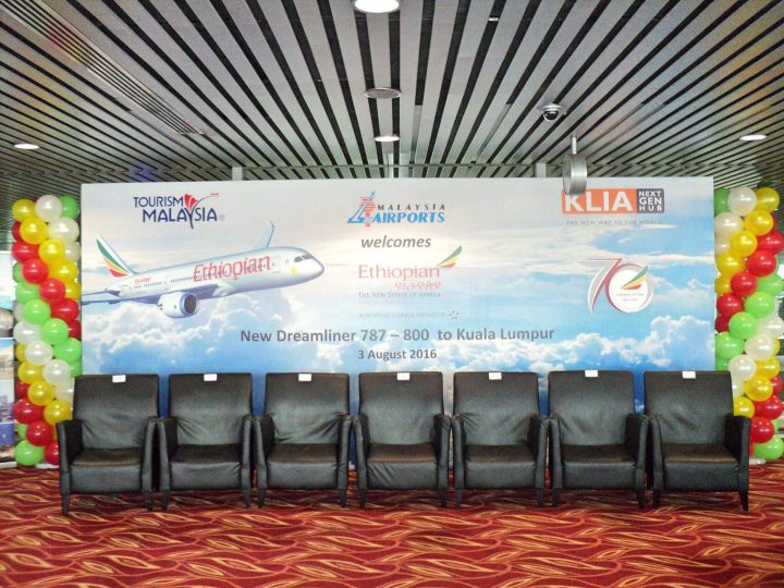Congratulations to Ethiopian Airlines for welcoming the new Boeing 787-800 Dreamliner to Kuala Lumpur route