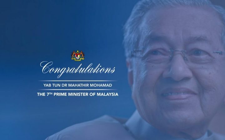 Congratulations to Tun Dr. Mahathir, Malaysia’s New Prime Minister